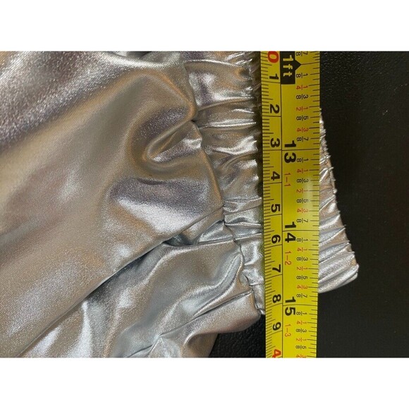 ROMWE Grunge Punk Men's Drawstring Belt Pu Leather Utility Cargo Pants SILVER - Picture 13 of 16